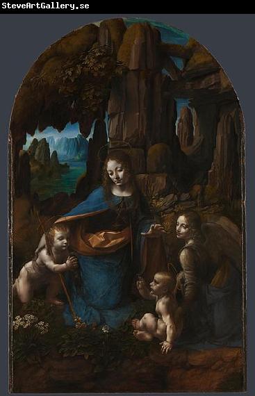 Leonardo  Da Vinci The Virgin of the Rocks